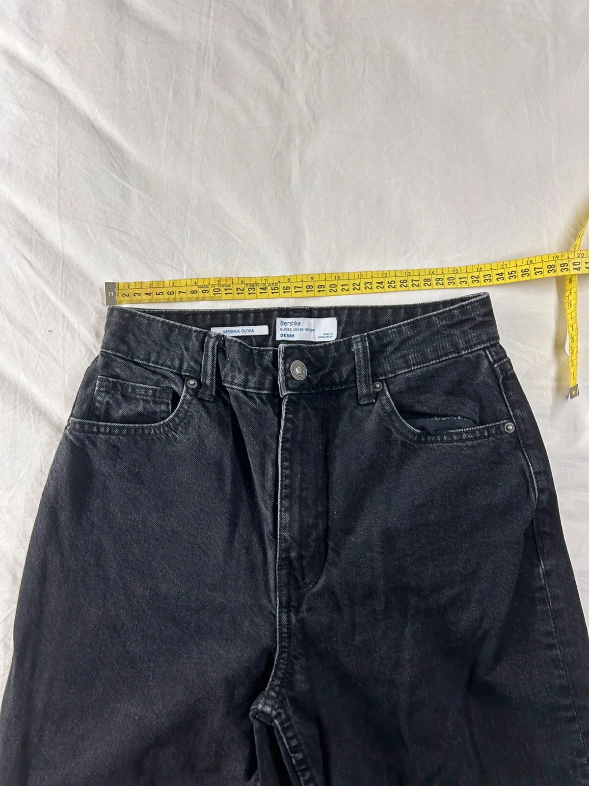 Jeans mom preto Bershka tamanho 34 – photo 7